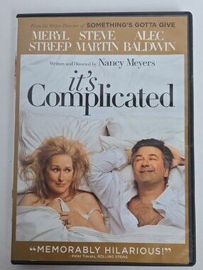 It's Complicated DVD Movie Cover - White & Gold Artwork